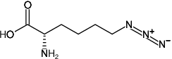 Structural formula of 6-Azido-L-lysine HCl ((S)-2-Amino-6-azidohexanoic acid hydrochloride)