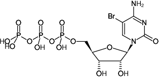 Structural formula of 5-Bromo-CTP ((5Br-CTP), 5-Bromo-cytidine-5'-triphosphate, Sodium salt)