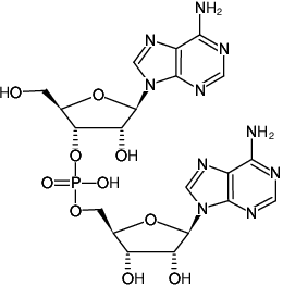Structural formula of ApA (RNA Dinucleotide (5'→3'), Sodium salt)
