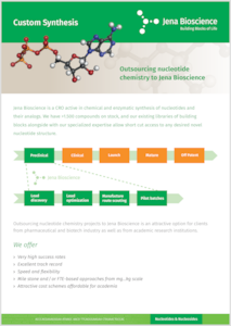 Preview More information about Jena Bioscience's Custom Synthesis service